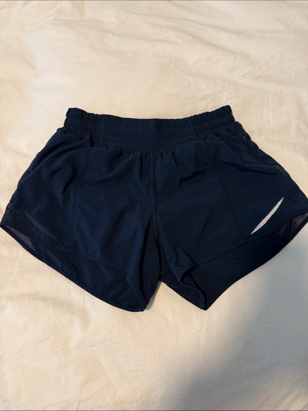 Navy blue Lululemon running Shorts